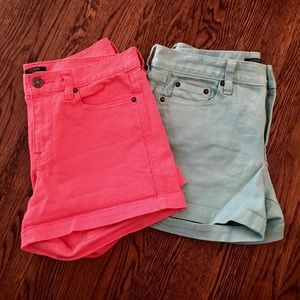 J Crew Mid Rise Stretch Jean Shorts